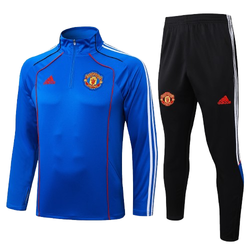 Chándal Manchester United | Azul Media Cremallera