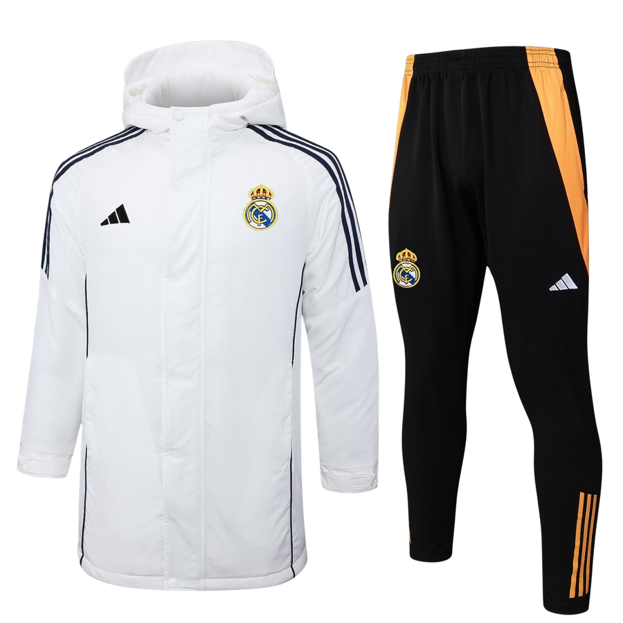 Chándal con Chaquetón Real Madrid | White & Gold