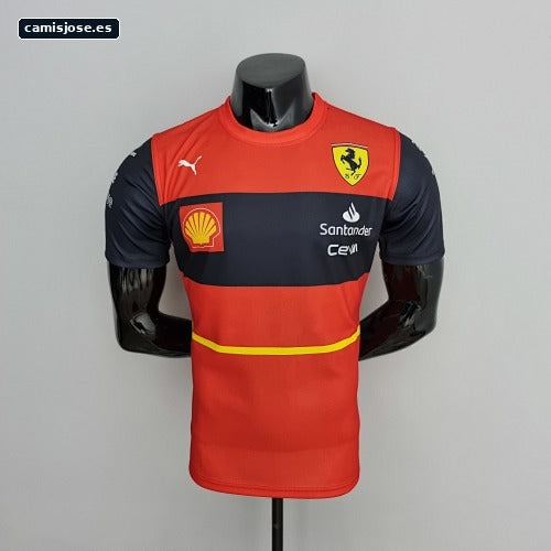 F1 Formula One 2022 Ferrari mono de carreras cuello redondo rojo 55 S-5XL