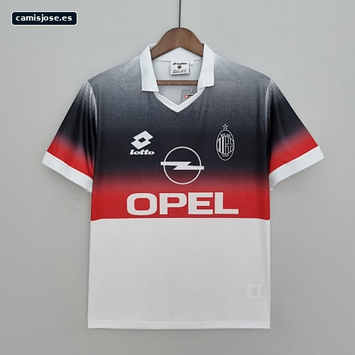 Retro AC Milan 95/96 chándal de entrenamiento negro y blanco S-XXL