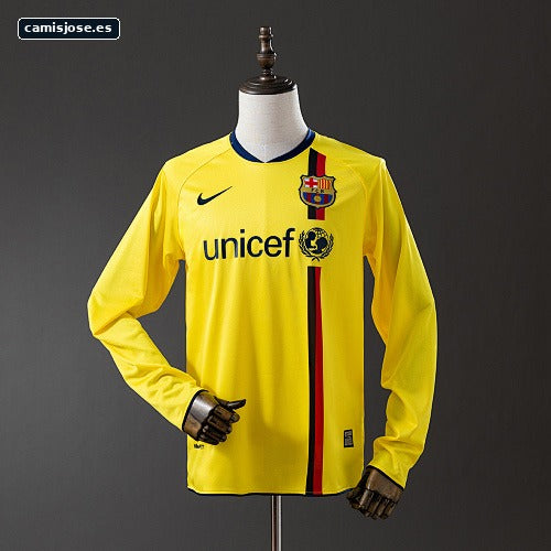 Retro Barcelona 08/09 manga larga visitante S-XXL