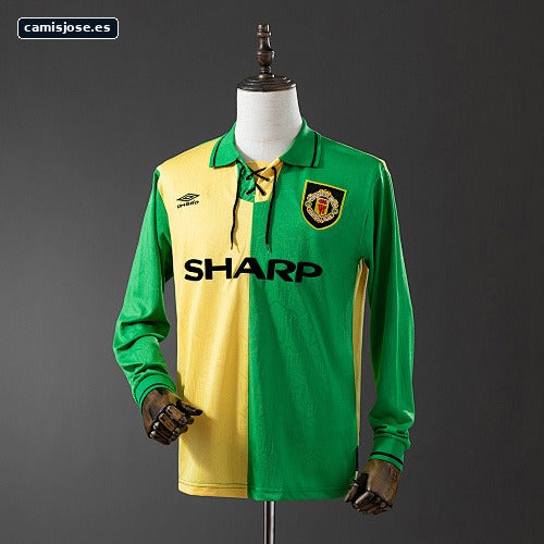 Retro M-U 92/94 manga larga tercera visitante S-XXL