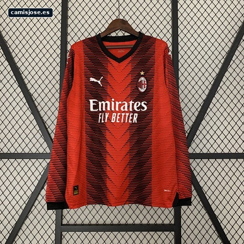 23/24 AC Milan local manga larga S-3XL