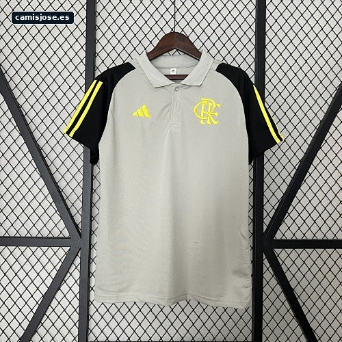 24/25 polo Flamengo ropa de entrenamiento gris S-XXL