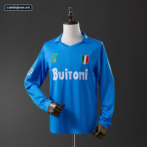 Retro Napoli 87/88 local manga larga S-XXL