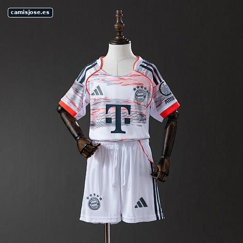 25/26 Bayern Munich infantil visitante Talla 16-28