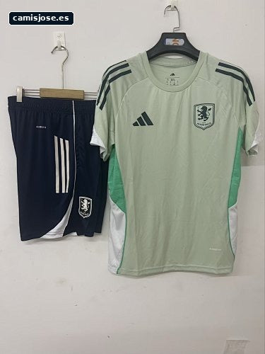 25/26 Aston Villa camiseta de entrenamiento verde claro S-3XL