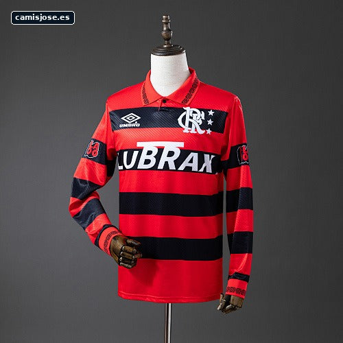 Camiseta retro Flamengo 1994/95 local manga larga S-XXL