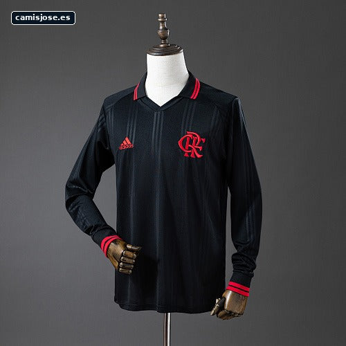 Camiseta retro Flamengo 2019/20 negra edición clásica manga larga S-XXL
