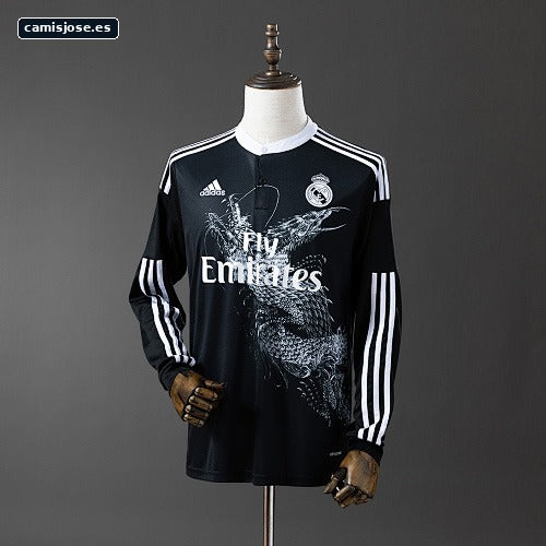 Real Madrid 2014/15 segunda visitante manga larga retro camiseta S-XXL