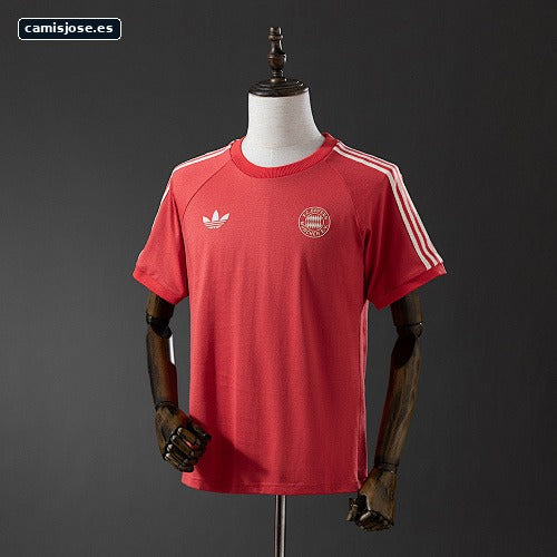 Bayern Munich Adicolor Classics Camiseta roja 3 bandas S-3XL