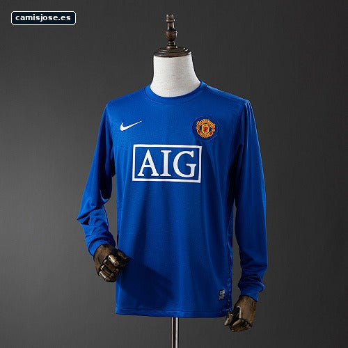 M-U 08/09 tercera camiseta retro visitante manga larga S-XXL