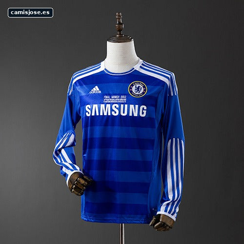 Chelsea 2011/12 camiseta retro local manga larga (UEFA Champions League) S-XXL