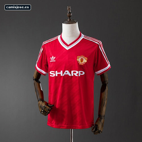 M-U 1986/88 camiseta retro local S-XXL