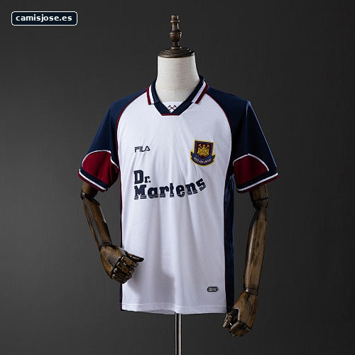 Camiseta visitante West Ham United 99/01 retro S-XXL