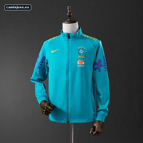 Brasil 22/23 Chaqueta azul lago S-XXL