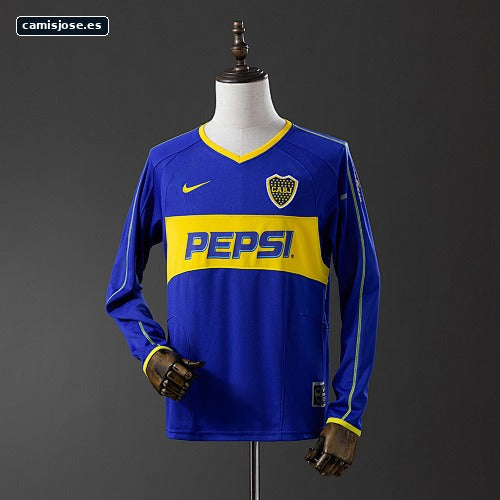 Camiseta retro Boca Juniors 03/04 local manga larga S-XXL