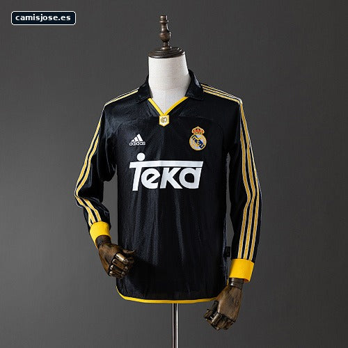 Real Madrid 98/00 Camiseta retro visitante manga larga S-XXL