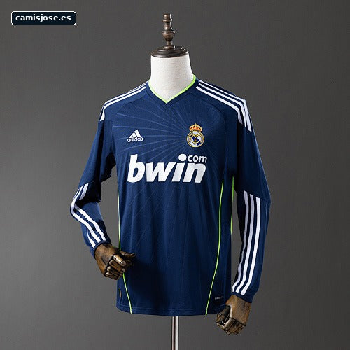 Real Madrid 10/11 Camiseta retro visitante manga larga S-XXL