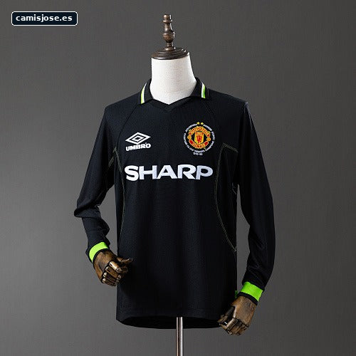 M-U 98/99 Camiseta retro segunda visitante manga larga (Champions League Edition) S-XXL