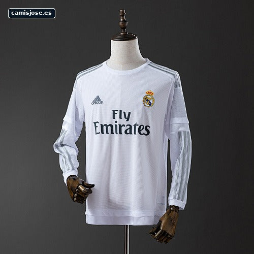 Real Madrid 15/16 Camiseta retro local manga larga S-XXL