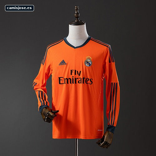 Real Madrid 13/14 Camiseta retro segunda visitante manga larga S-XXL