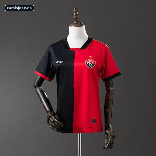 Vitória 25/26 camiseta femenina roja y negra S-XXL