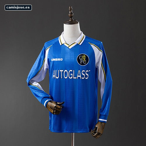 Camiseta retro Chelsea 97/99 local manga larga S-XXL