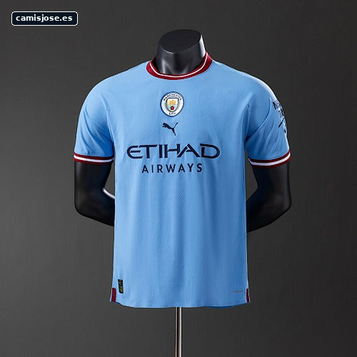 Camiseta Manchester City 22/23 local versión de jugador retro Tallas S-3XL