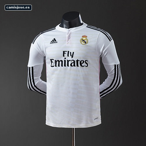 Real Madrid 14/15 camiseta retro local manga larga versión jugador S-3XL