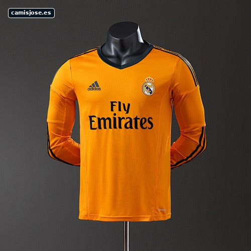 Real Madrid 13/14 tercera camiseta retro visitante manga larga versión jugador S-3XL