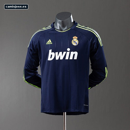 Real Madrid 12/13 camiseta retro visitante manga larga versión jugador S-3XL