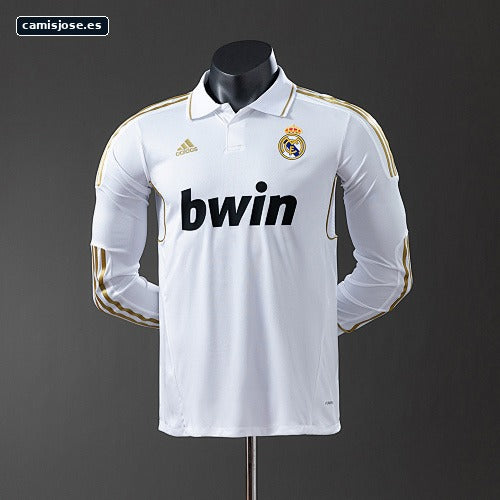 Real Madrid 11/12 local manga larga versión jugador retro