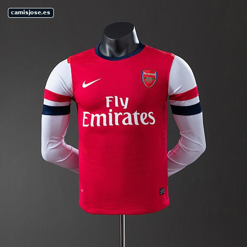 Arsenal 12/13 local manga larga versión jugador retro