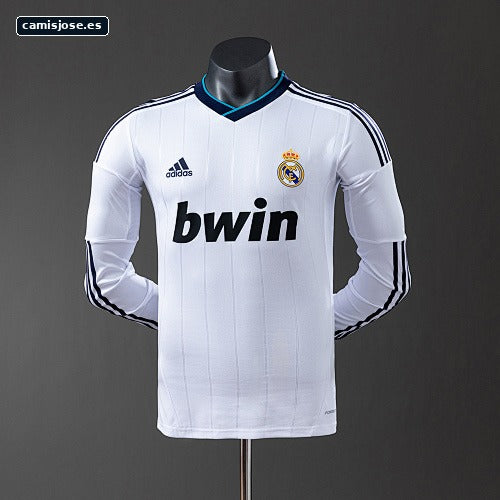 Real Madrid 12/13 local manga larga versión jugador retro