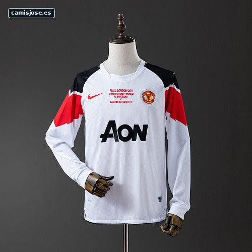 M-U 10/11 camiseta retro visitante manga larga S-XXL