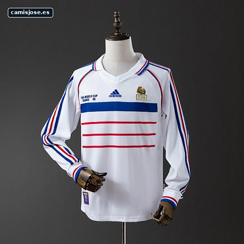 Francia 1998 camiseta retro visitante manga larga S-XXL