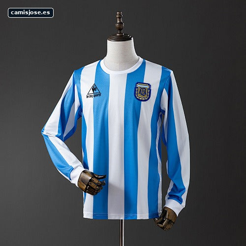 Argentina 1986 camiseta retro local manga larga S-XXL