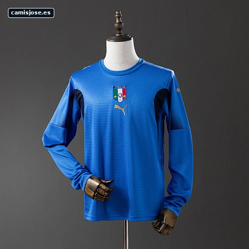 Italia 2006 camiseta retro local manga larga S-XXL