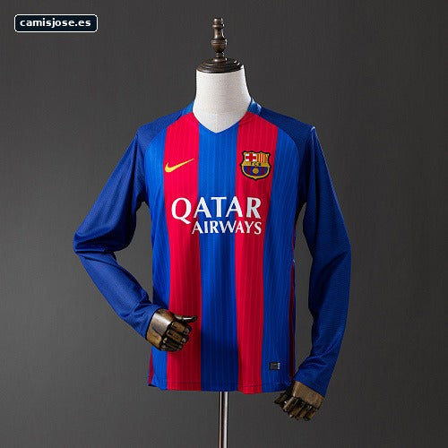 Barcelona 16/17 local manga larga retro camiseta S-XXL