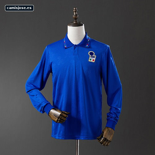 Italia 1994 camiseta local retro manga larga S-XXL