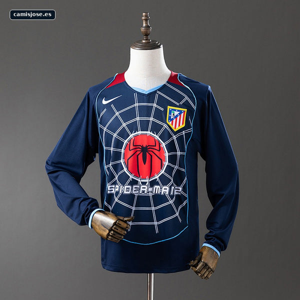 Atletico Madrid 04/05 camiseta visitante retro manga larga S-XXL