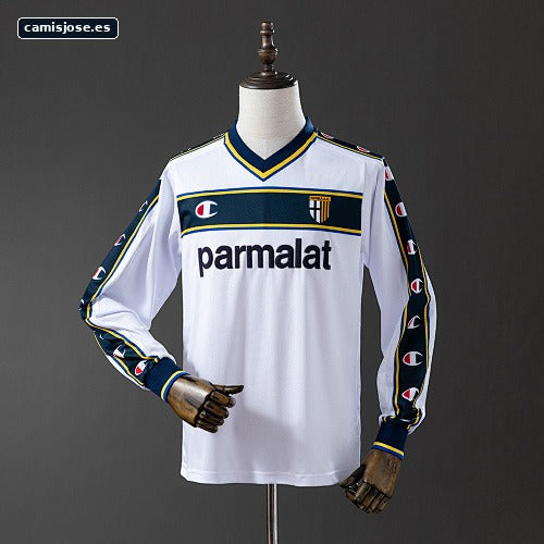 Parma Calcio 02/03 camiseta visitante retro manga larga S-XXL