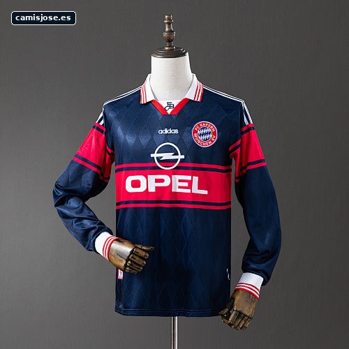 Bayern Munich 97/98 camiseta visitante retro manga larga S-XXL