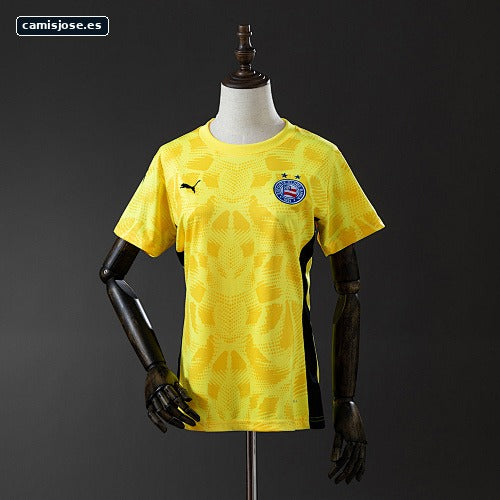 Bahia 25/26 camiseta de portero femenina amarilla S-4XL