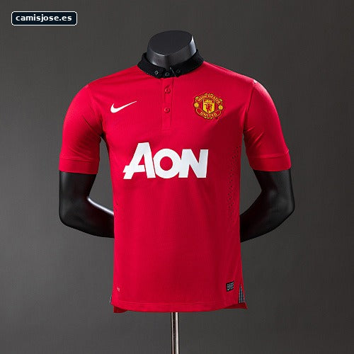 M-U 2013/14 camiseta local retro versión de jugador S-3XL