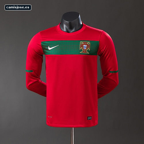 Portugal 2010 camiseta retro local manga larga versión de jugador S-3XL