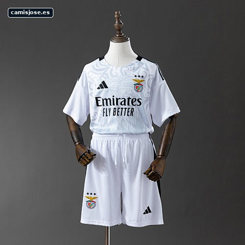 Benfica 25/26 camiseta de entrenamiento infantil blanca Tallas 16-28
