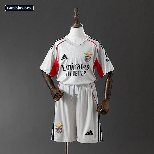 Benfica 25/26 camiseta visitante infantil Tallas 16-28