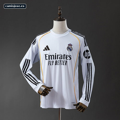 Camiseta Real Madrid 25/26 local manga larga S-4XL